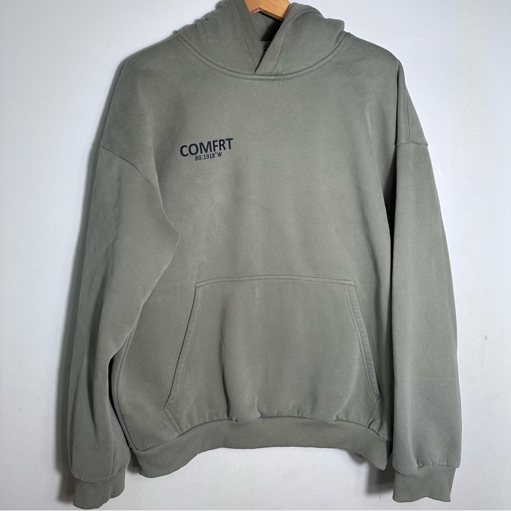 COMFRT Men's Sage Green Pullover Hoodie
